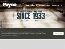 Tablet Screenshot of payneinc.net
